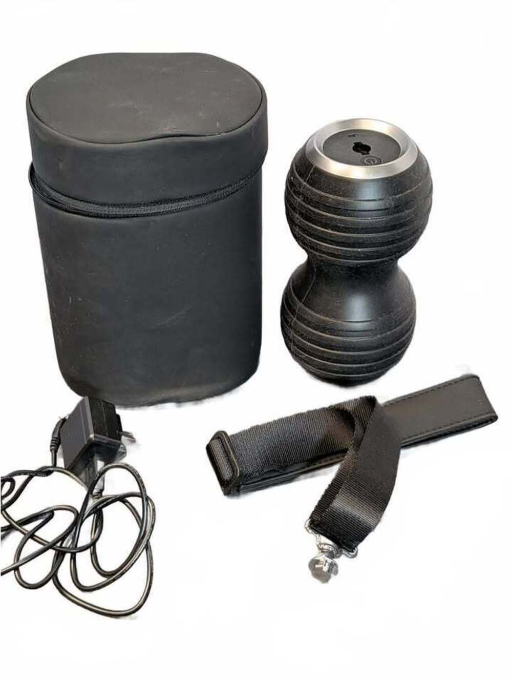 Electric Massage Foam Roller with Adjustable Strap and Charger